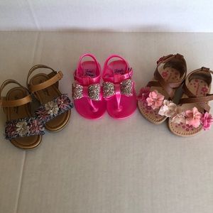 Toddler summer shoe sandals bundle size 5